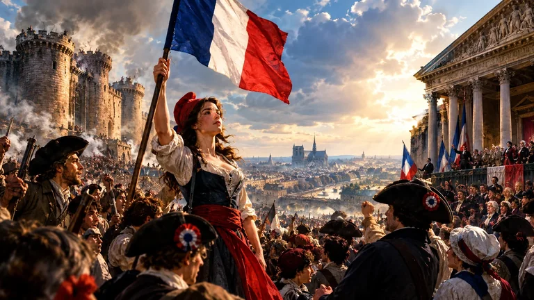 Illustration : La Révolution française — 1789 → Empire