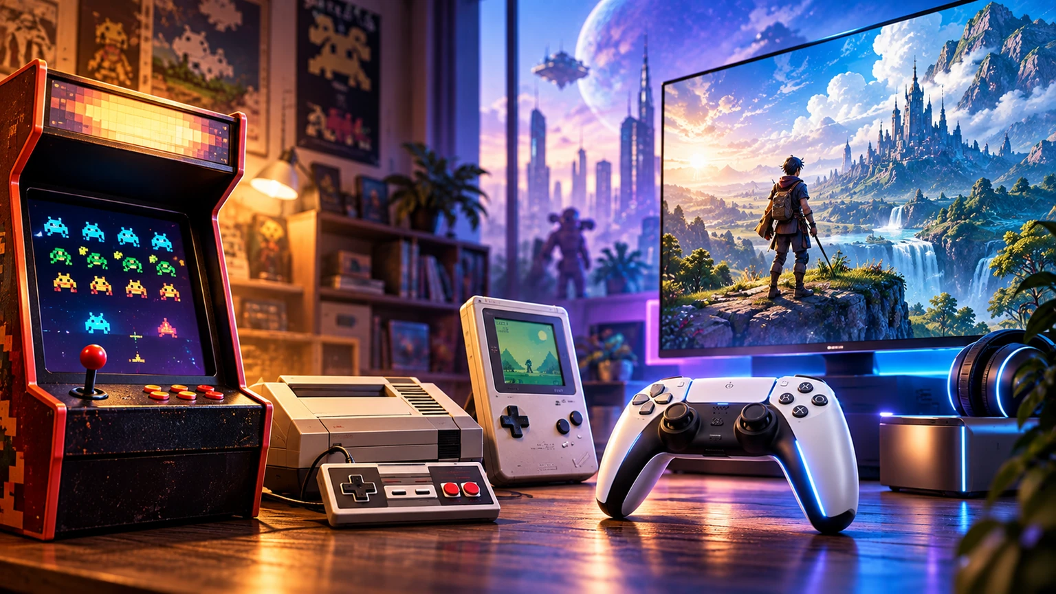 Illustration : L’histoire des jeux vidéo