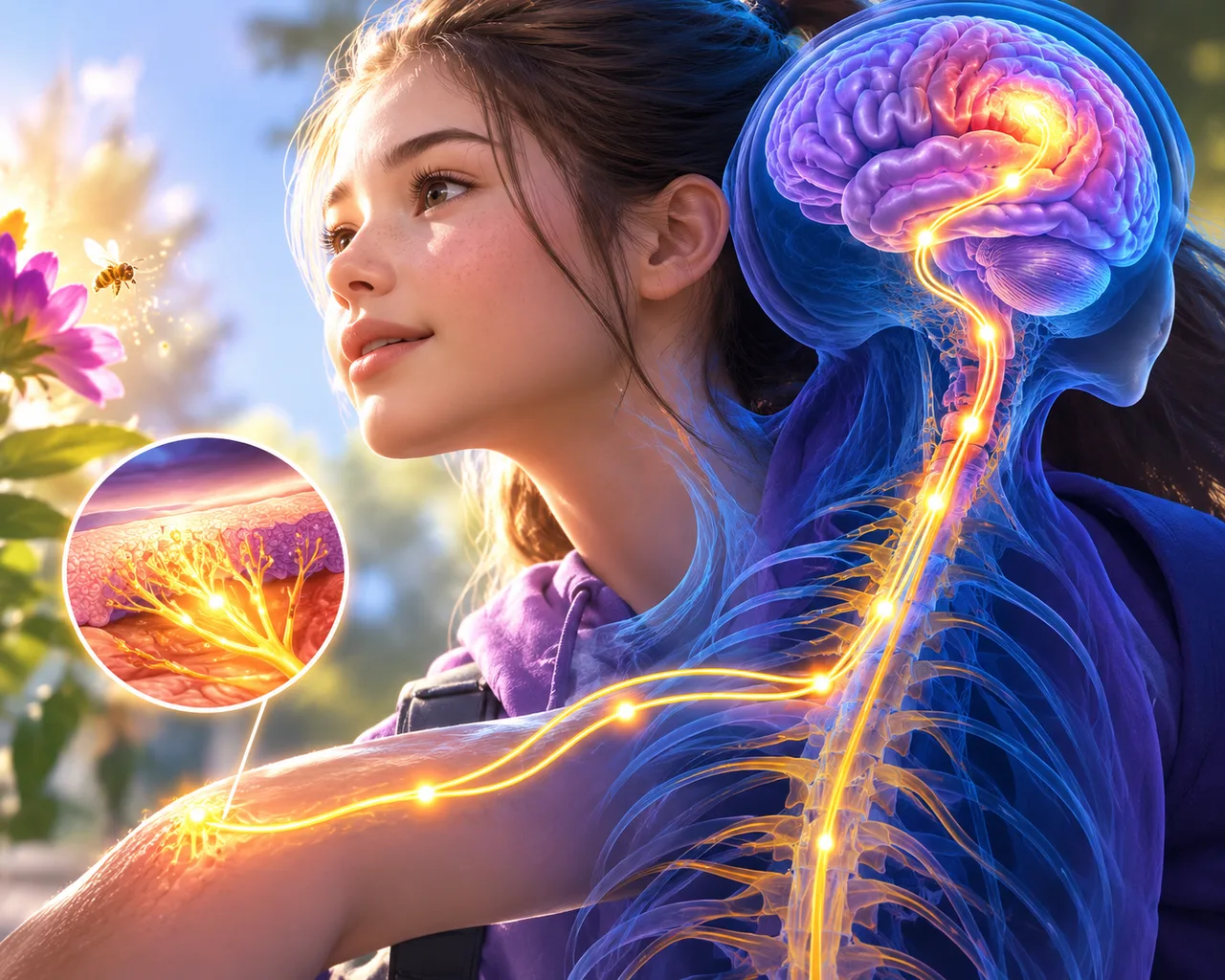 Illustration de la story « Du récepteur au cerveau »